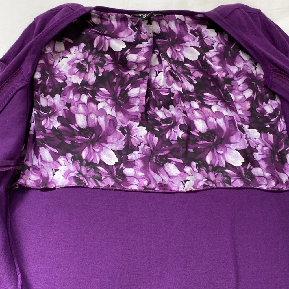White House Black Market Purple Sweater – Size M - FREE SHIPPING! - Picture 4 of 5